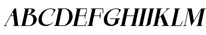 Qelvora Bold Italic Font UPPERCASE