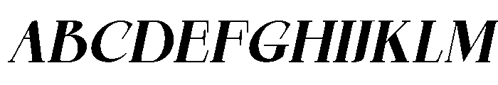 Qelvora Extra Bold Italic Font UPPERCASE