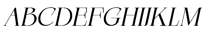 Qelvora Italic Font UPPERCASE