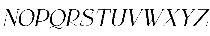 Qelvora Italic Font UPPERCASE