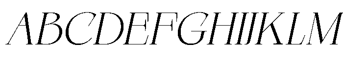 Qelvora Light Italic Font UPPERCASE