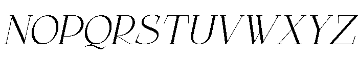 Qelvora Light Italic Font UPPERCASE