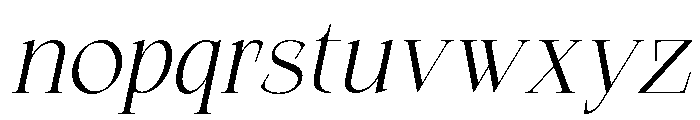 Qelvora Light Italic Font LOWERCASE