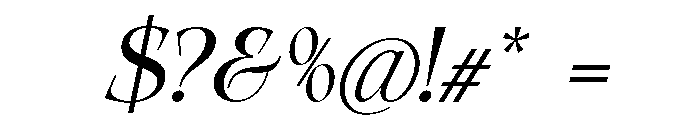 Qelvora Medium Italic Font OTHER CHARS