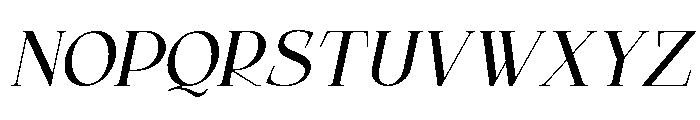 Qelvora Medium Italic Font UPPERCASE