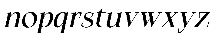 Qelvora Medium Italic Font LOWERCASE