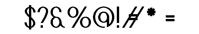 Qeogoos Font OTHER CHARS