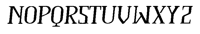 Qerdith Italic Regular Font UPPERCASE