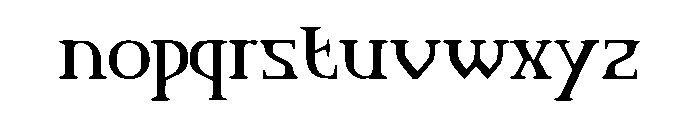 Qerdith Normal Regular Font LOWERCASE
