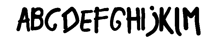 Qetela Joosy Font UPPERCASE