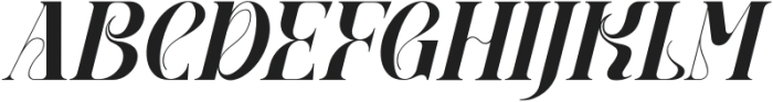 QEBIL Italic otf (400) Font UPPERCASE