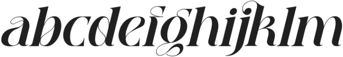 QEBIL Italic otf (400) Font LOWERCASE