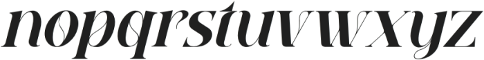 QEBIL Italic otf (400) Font LOWERCASE