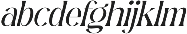 Qedgan Mellodysta Serif Italic otf (400) Font LOWERCASE