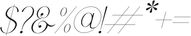 Qegor Italic otf (400) Font OTHER CHARS