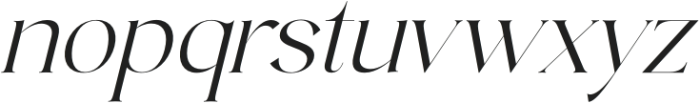 Qeinsha Italic otf (400) Font LOWERCASE