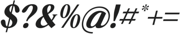 Qeldorat Italic otf (400) Font OTHER CHARS