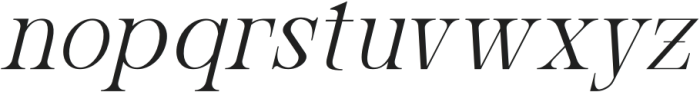 Qelenta Italic otf (400) Font LOWERCASE