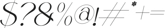 Qelista Italic otf (400) Font OTHER CHARS