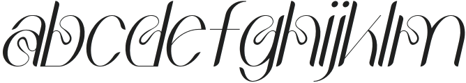 Qelista Italic otf (400) Font LOWERCASE