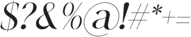 Qellia Bold Oblique otf (700) Font OTHER CHARS