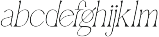 Qellia Light Oblique otf (300) Font LOWERCASE