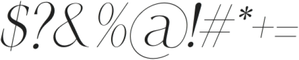 Qellia-Oblique otf (400) Font OTHER CHARS