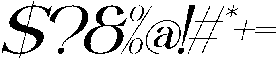 Qelvoria Italic otf (400) Font OTHER CHARS