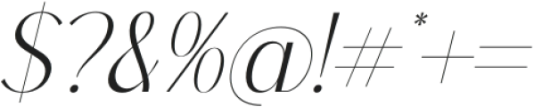 Qenliago Italic otf (400) Font OTHER CHARS