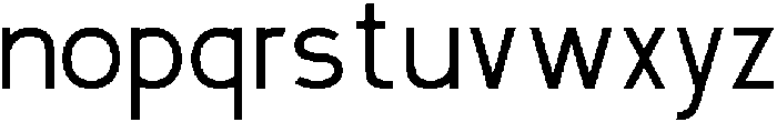 Qentura Regular otf (400) Font LOWERCASE