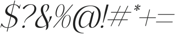 Qeraldin Italic otf (400) Font OTHER CHARS