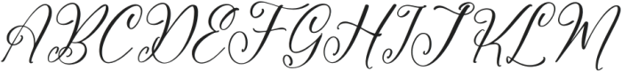 Qerginas Frenchstyle Script Italic otf (400) Font UPPERCASE