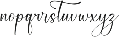 Qerginas Frenchstyle Script otf (400) Font LOWERCASE