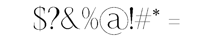 Qellia Personal Use Only Font OTHER CHARS