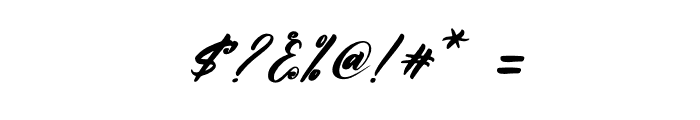 Qentyson Humberta DEMO VERSION Italic Font OTHER CHARS