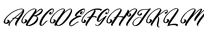 Qentyson Humberta DEMO VERSION Italic Font UPPERCASE