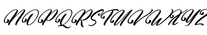 Qentyson Humberta DEMO VERSION Italic Font UPPERCASE