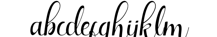 Qeysha Script Font LOWERCASE