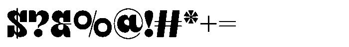 Qebica Font OTHER CHARS