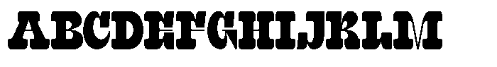 Qebica Font UPPERCASE