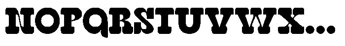 Qebica Font UPPERCASE