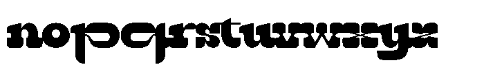 Qebica Font LOWERCASE