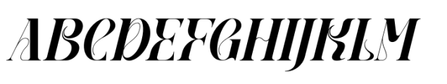 Qebil Italic Font UPPERCASE