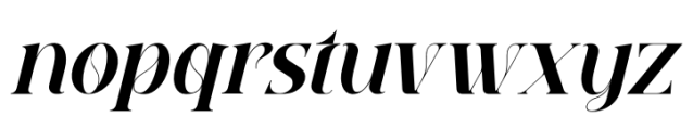 Qebil Italic Font LOWERCASE