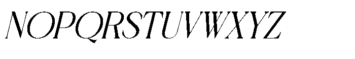 Qeilgera Italic Font UPPERCASE