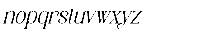 Qeilgera Italic Font LOWERCASE