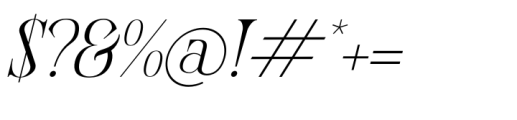 Qelenta Italic Font OTHER CHARS