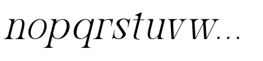Qelenta Italic Font LOWERCASE