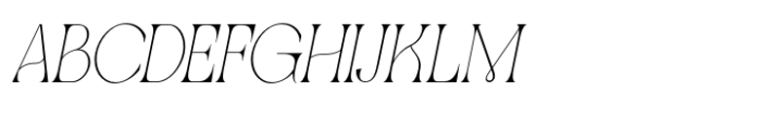 Qellia Light Oblique Font UPPERCASE