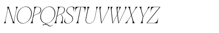 Qellia Light Oblique Font UPPERCASE